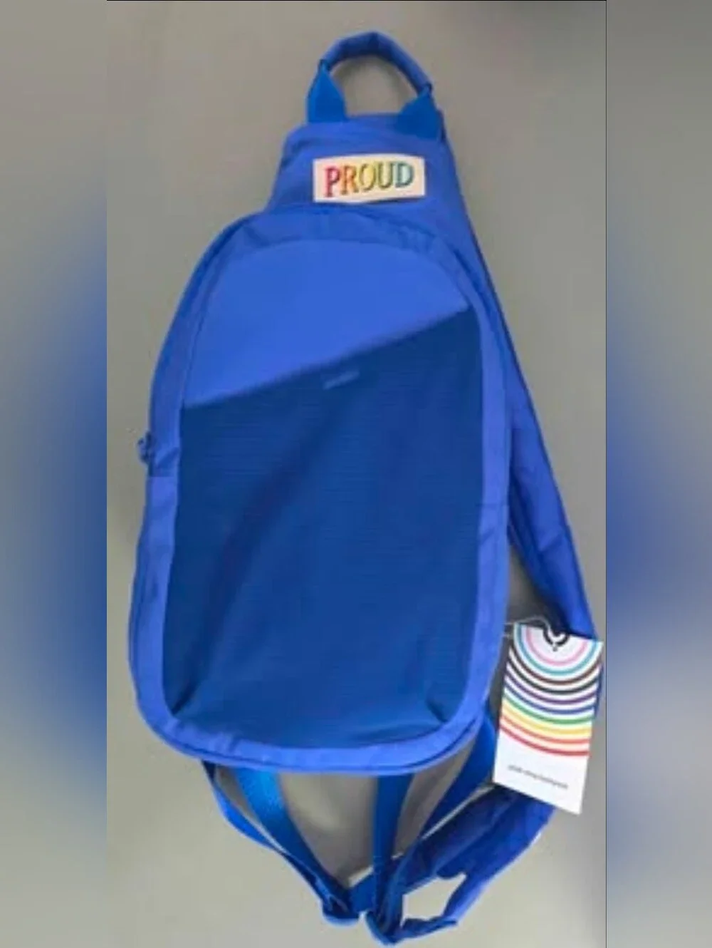 Pride Adult Sling Backpack Crossbody Proud in Blue